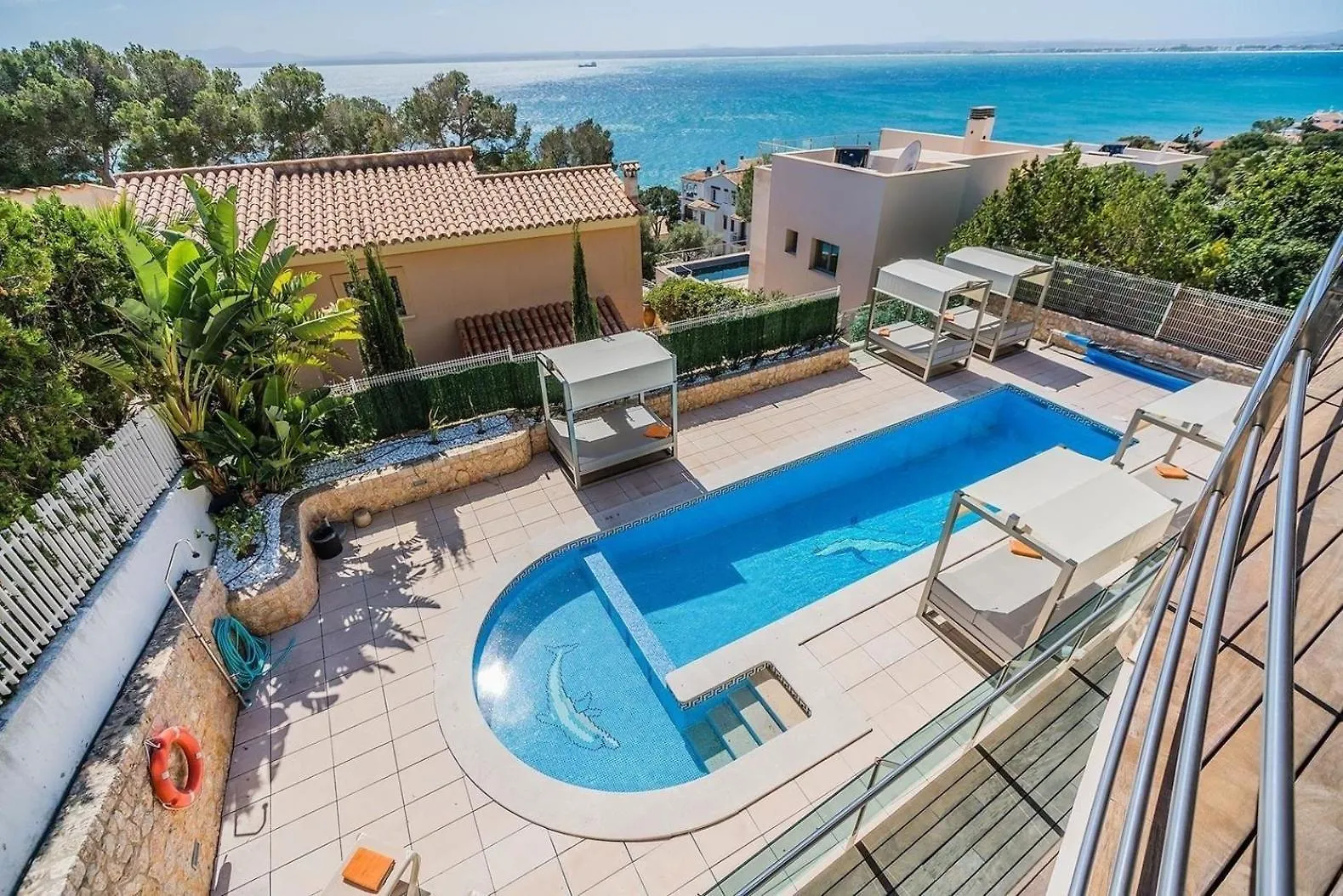 Atemberaubende Villa Mit Whirlpool, Beheiztem Pool Und Meerblick In Aucanada Alcanada 0*,